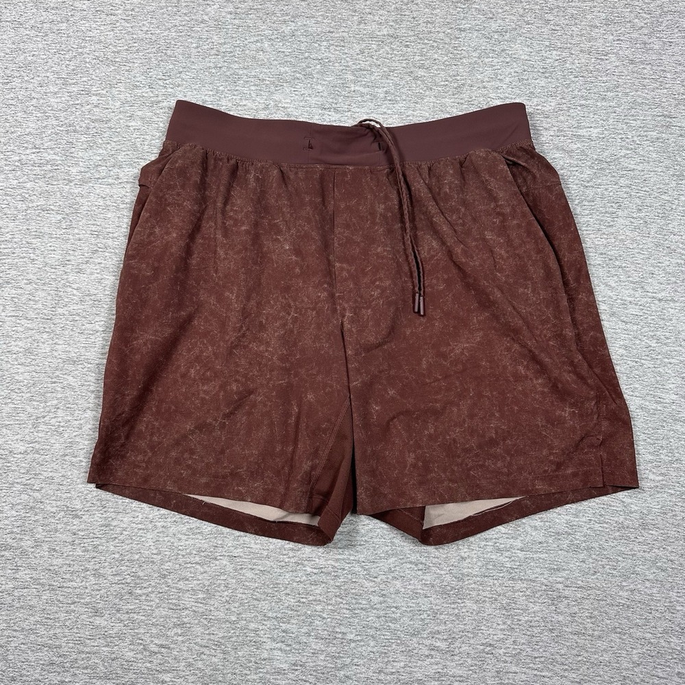 Lululemon T.H.E. Shorts Mens Size XL Dust Brown Linerless Active Gym Sports